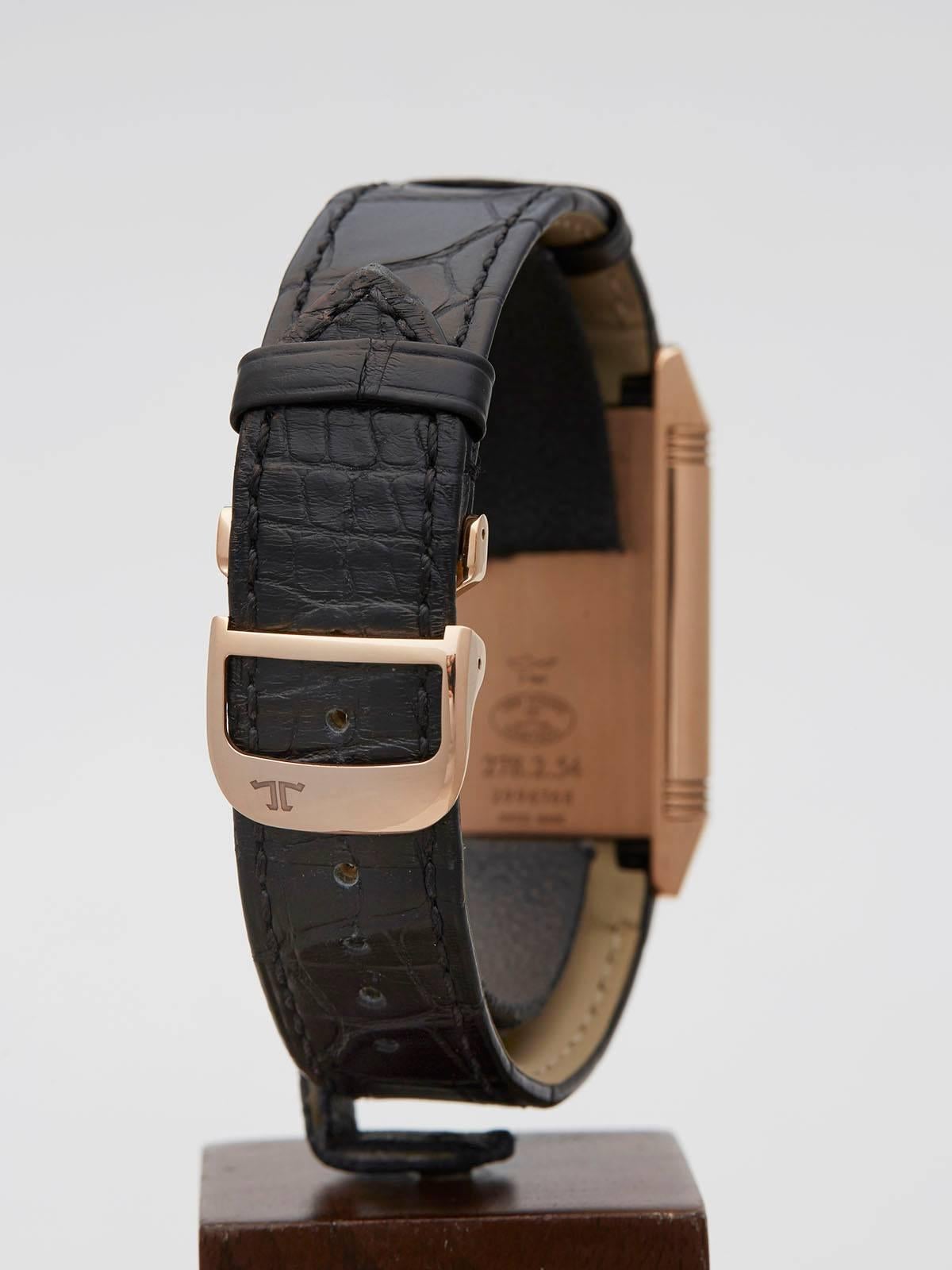 Jaeger-LeCoultre Rose Gold Grande Reverso Automatic Wristwatch 5