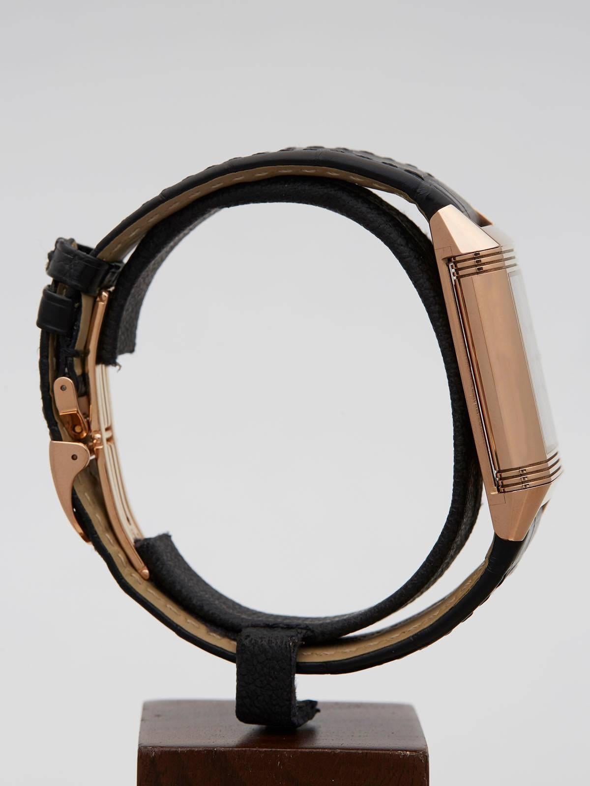 Jaeger-LeCoultre Rose Gold Grande Reverso Automatic Wristwatch 4