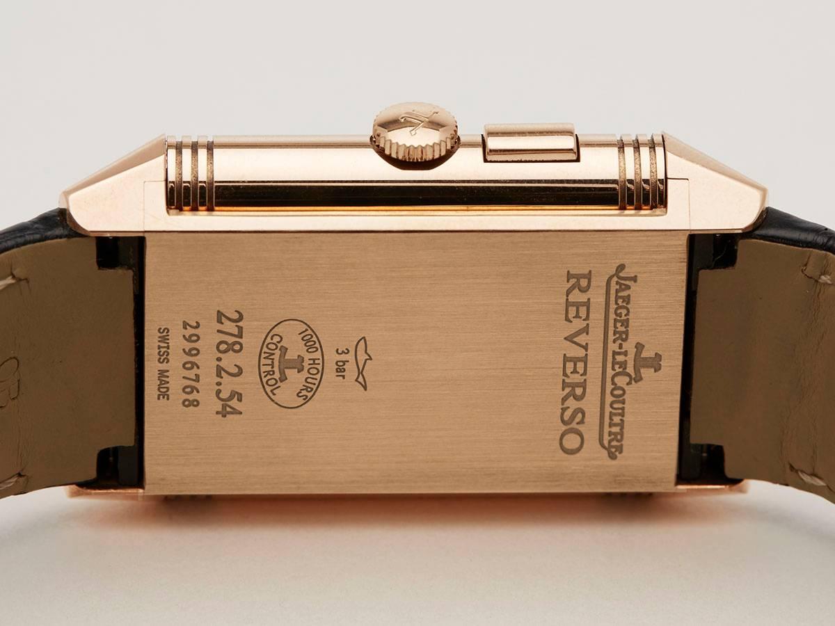Jaeger-LeCoultre Rose Gold Grande Reverso Automatic Wristwatch 6