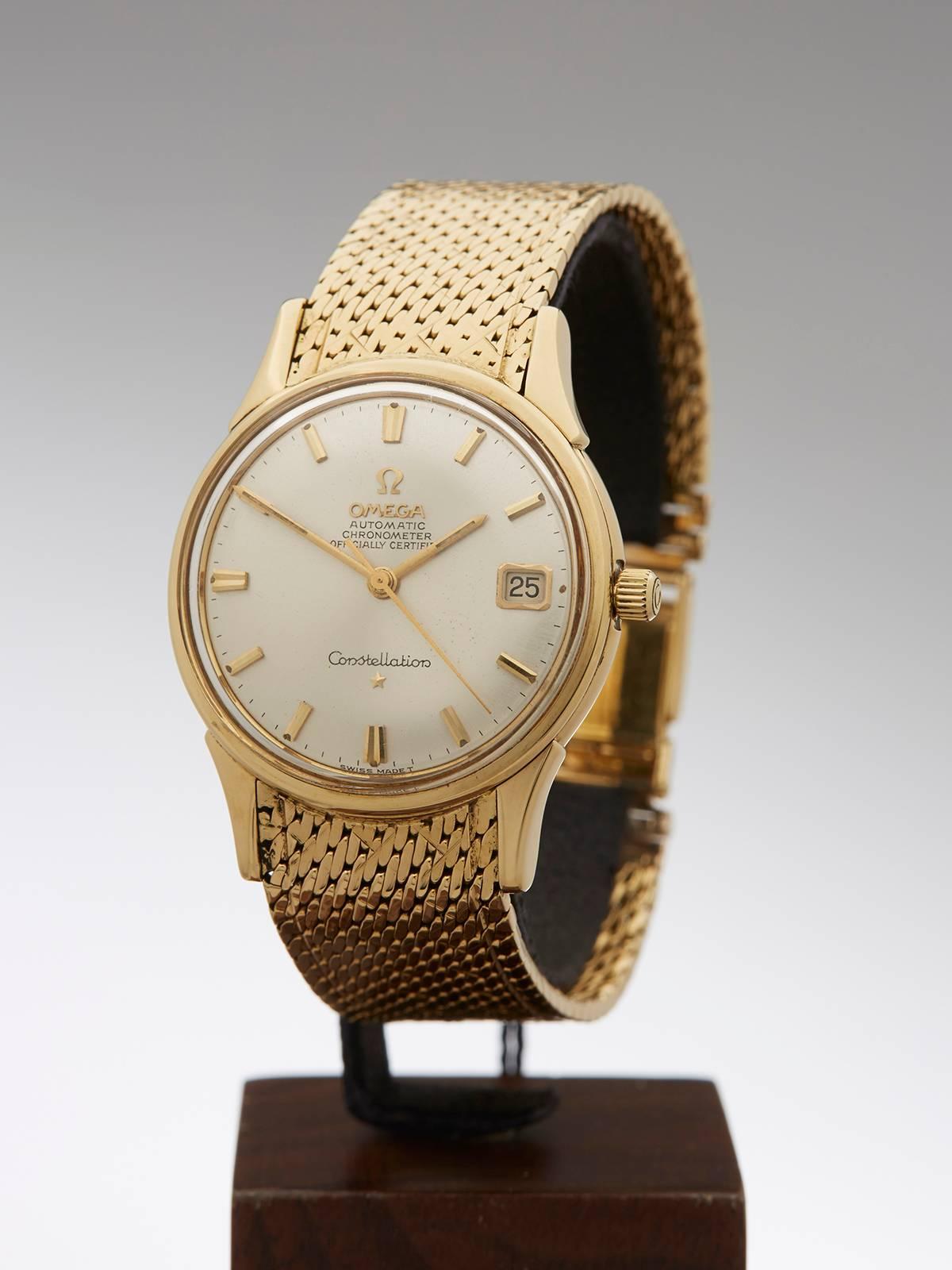 
Ref 	COM348
Condition 	8.5 - Good condition
Gender 	Unisex
Age 	1980's
Case Size 	34mm
Box & Papers 	Xupes Presentation Pouch
Movement 	Automatic
Case 	18k Yellow Gold
Dial 	White with Roman numerals
Bracelet 	18k Yellow Gold
Strap Length