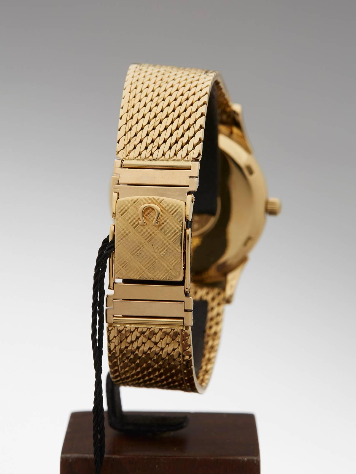  Omega Yellow Gold Constellation Automatic Wristwatch 3