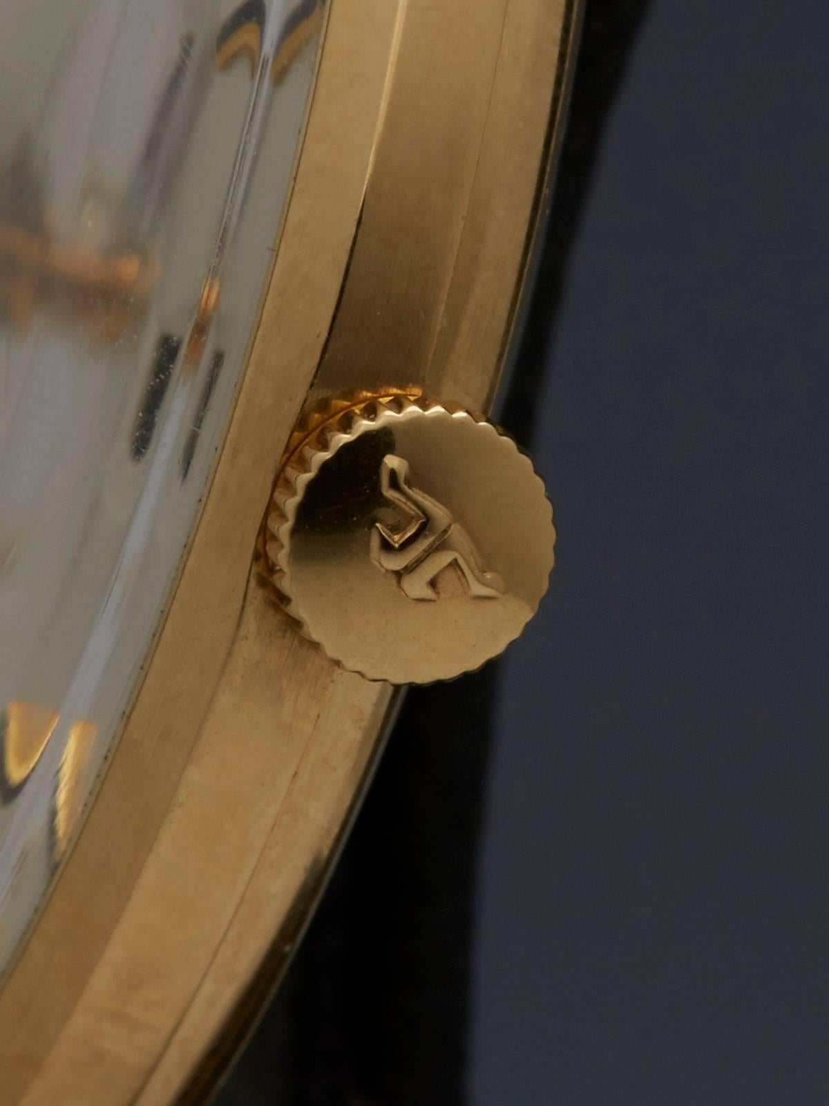 Men's Jaeger-LeCoultre Yellow Gold Cal.886 Manual Wind Mechanical Wristwatch