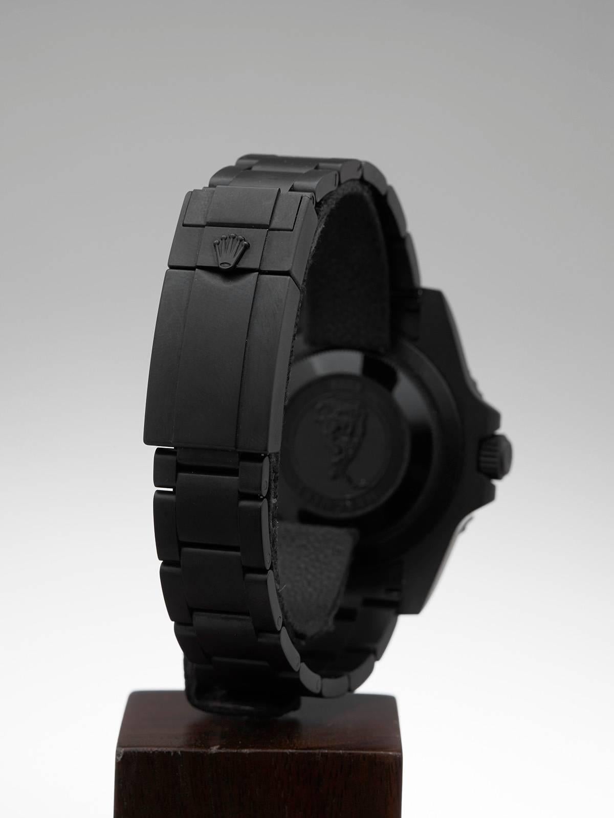 Rolex GMT-Master II Hercules Custom BLNR Batman Black DLC coated 3