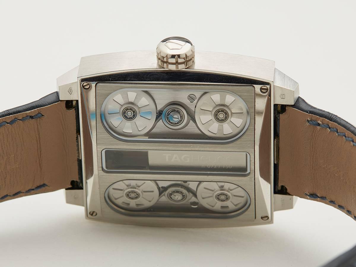  Tag Heuer Platinum Monaco Limited Edition V4 Automatic Wristwatch 2010 3