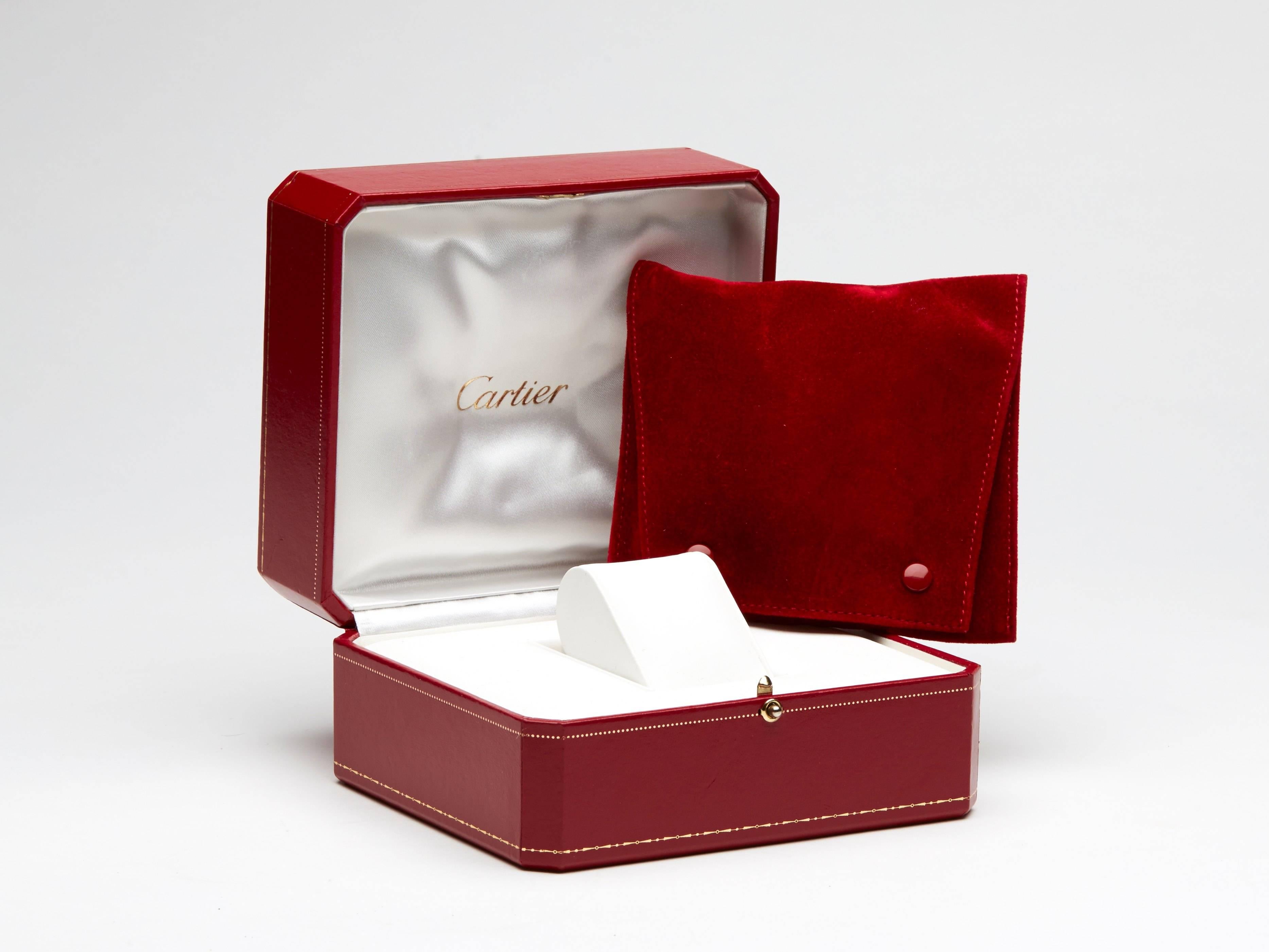  Cartier Ladies White Gold Pavé Diamonds Tank Francaise Quartz Wristwatch 4