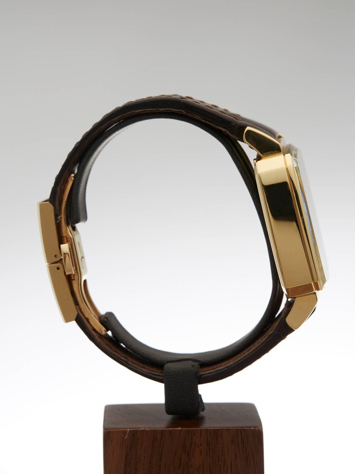 Hautlence Yellow Gold Mechanical Wind Wristwatch Ref HL01 2015 2