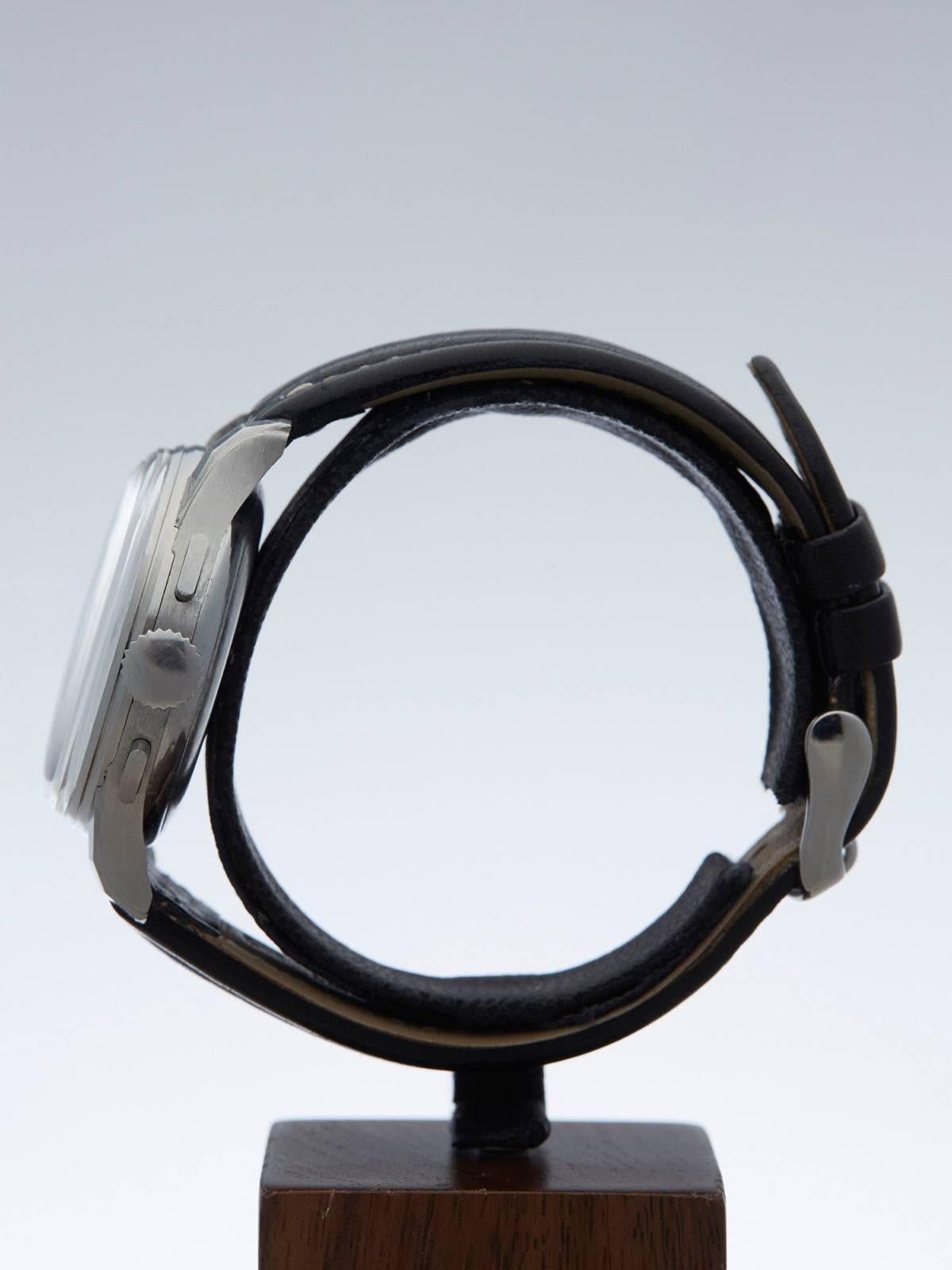  Breitling Stainless Steel Datora Mechanical Wind Wristwatch Ref 784  1