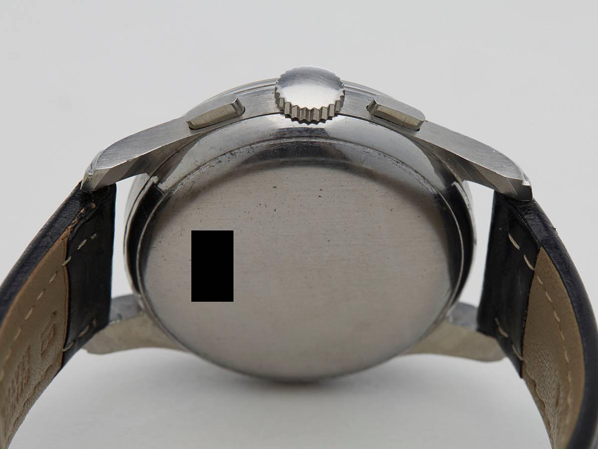  Breitling Stainless Steel Datora Mechanical Wind Wristwatch Ref 784  4
