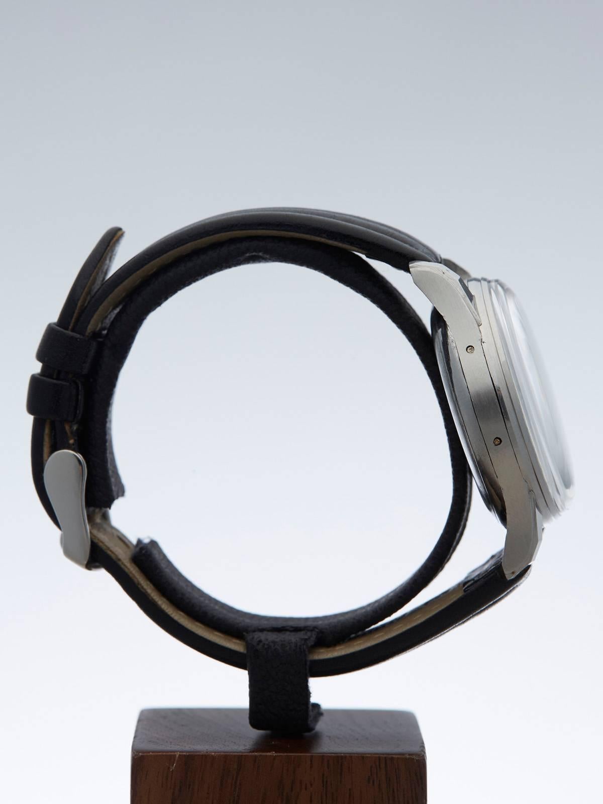  Breitling Stainless Steel Datora Mechanical Wind Wristwatch Ref 784  2