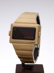 Omega Gold Plate Time Computer II Digital Display Quartz Wristwatch Ref 1061