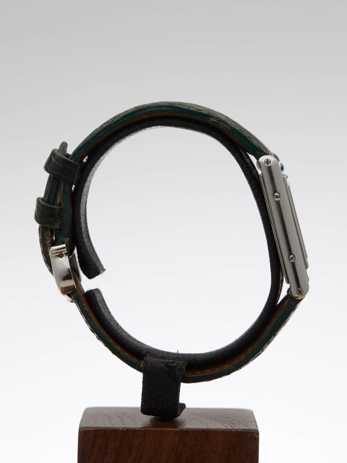  Cartier Stainless Steel Basculante Quartz Wristwatch Ref 2386 2000 1