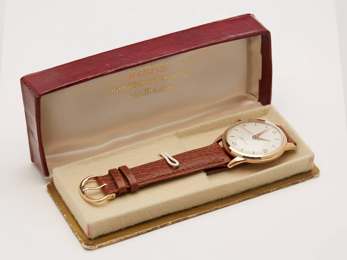 IWC Rose Gold Cal.89 Mechanical Wind Wristwatch 2