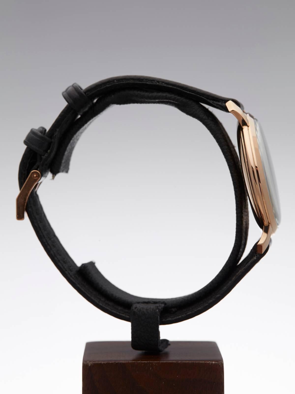  IWC Rose Gold Cal.89 Mechanical Wind Wristwatch 1960s 2
