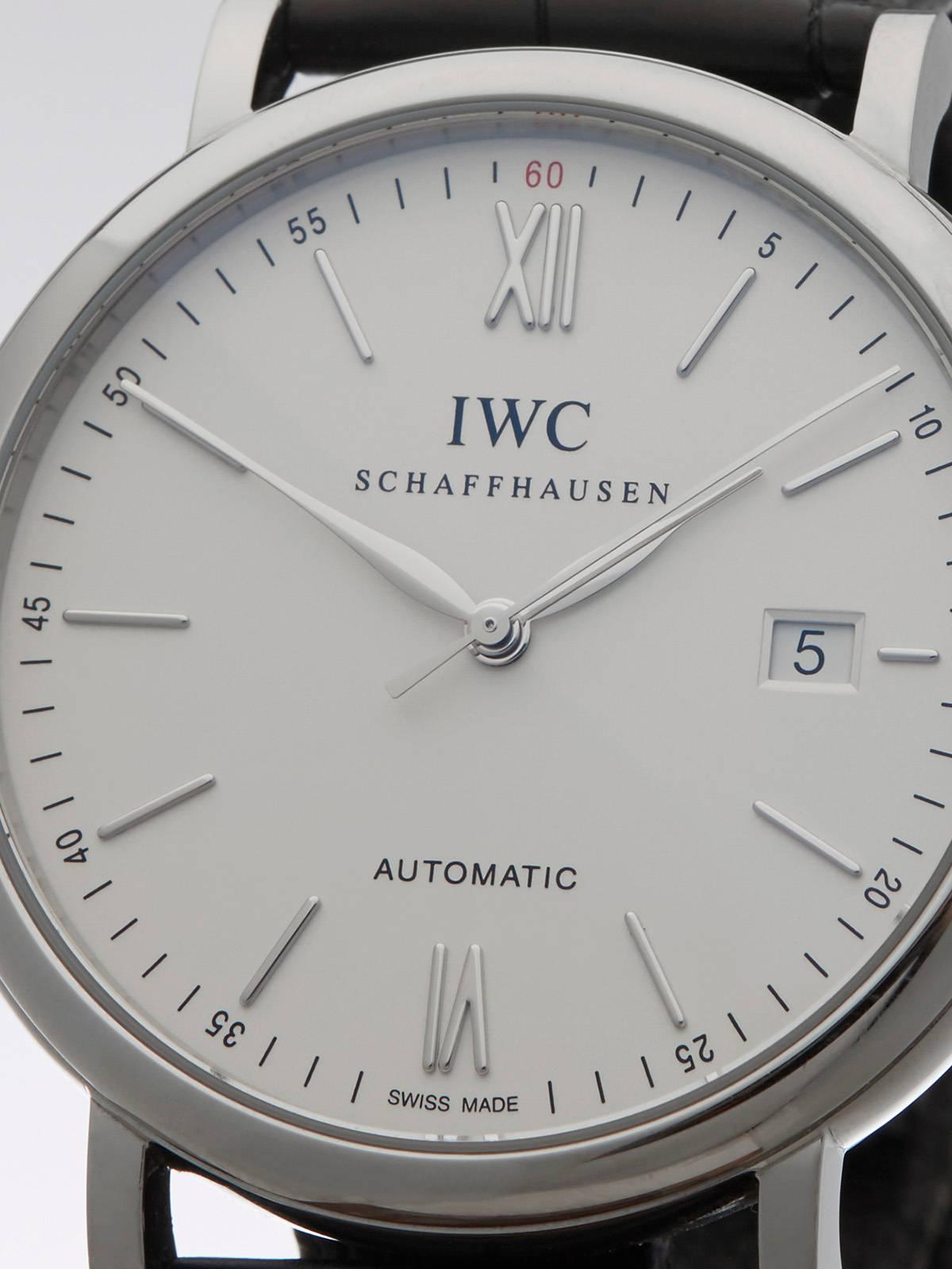  IWC Stainless Steel Portofino Automatic Wristwatch Ref IW356507 2014 In Excellent Condition In Bishop's Stortford, Hertfordshire