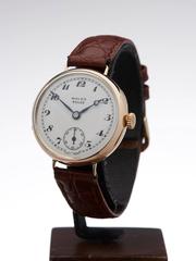 Rolex Rolco Rose Gold Mechanical Wind Wristwatch 1910s