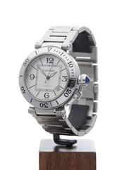Cartier Stainless Steel Pasha de Cartier Automatic Wristwatch 2790 2010s
