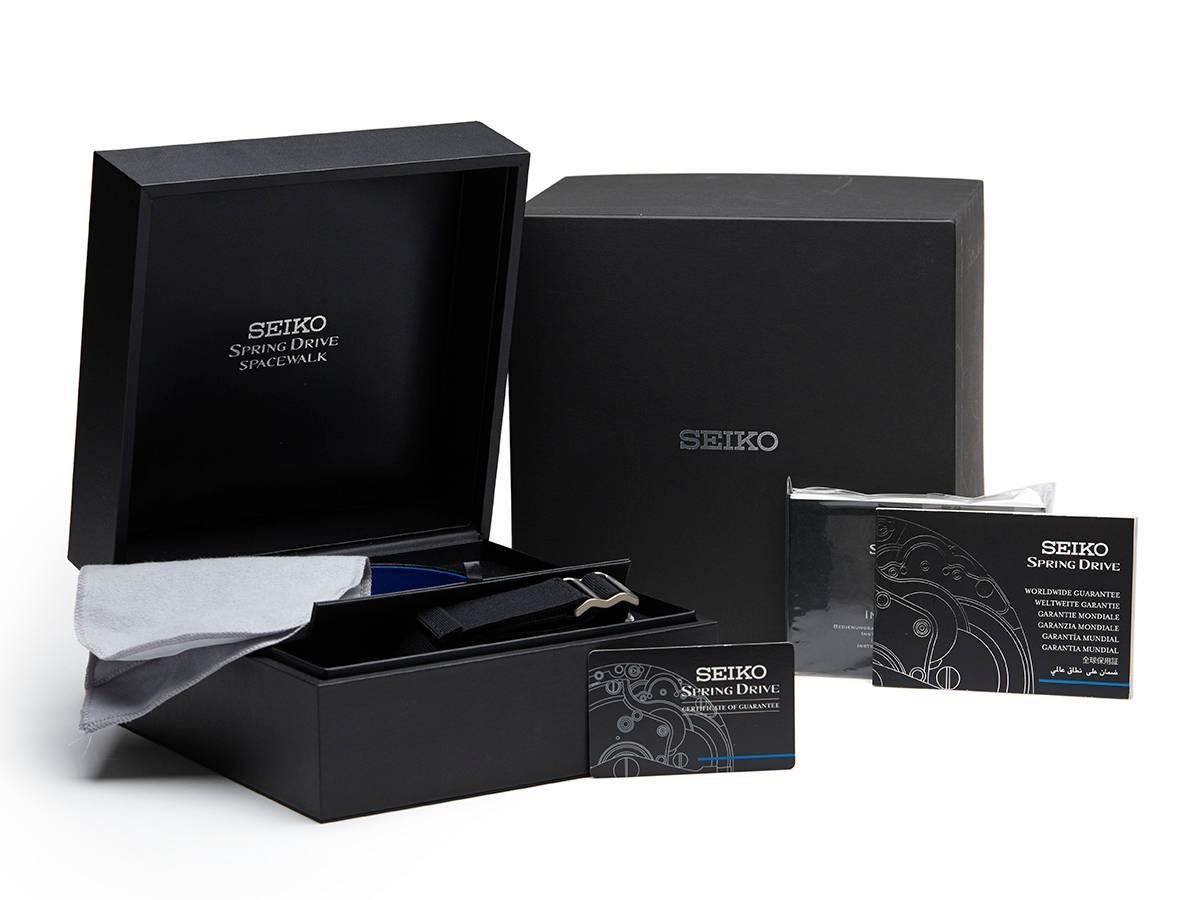 Seiko Titanium Spacewalk Spring Drive Automatic Wristwatch 2010 2