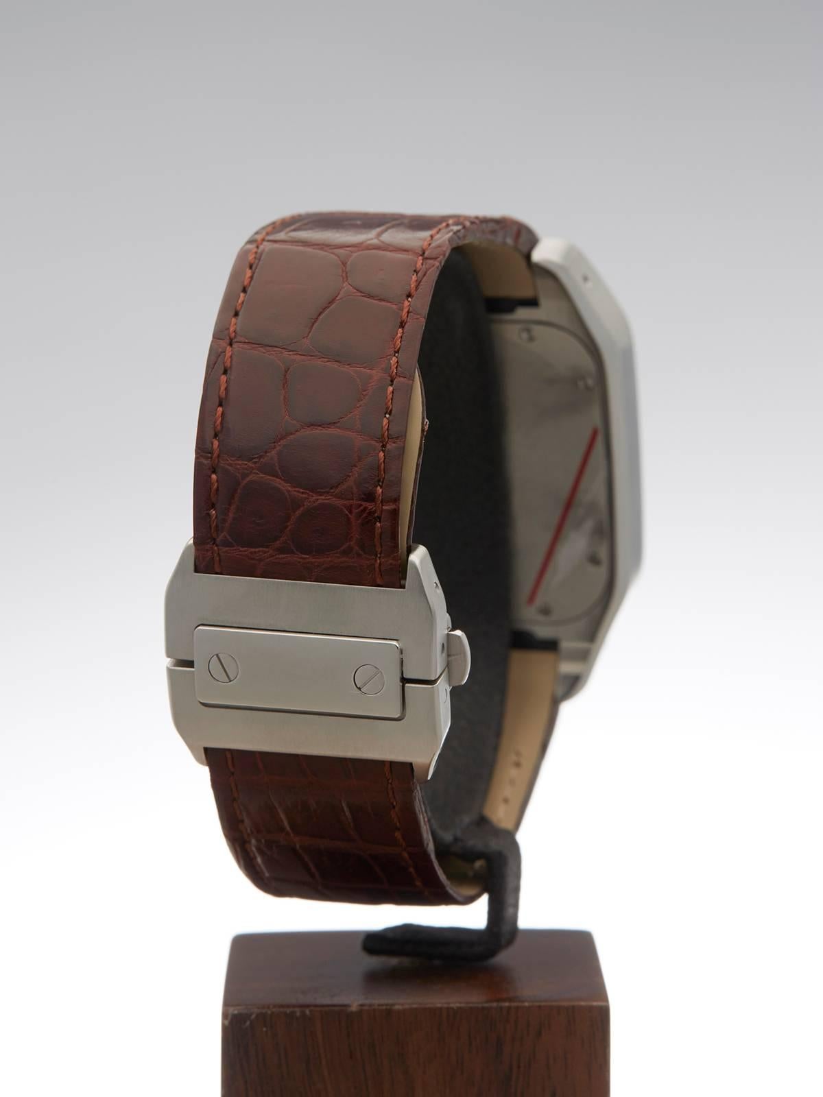  Cartier Stainless Steel Santos 100 XL Automatic Wristwatch Ref 2656 2007 4