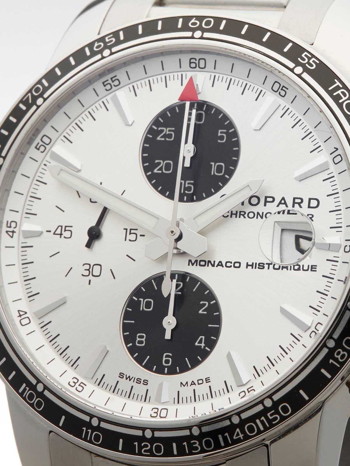  Chopard Stainless Steel Mille Miglia Grand Prix Monaco Historique Wristwatch In Excellent Condition In Bishop's Stortford, Hertfordshire
