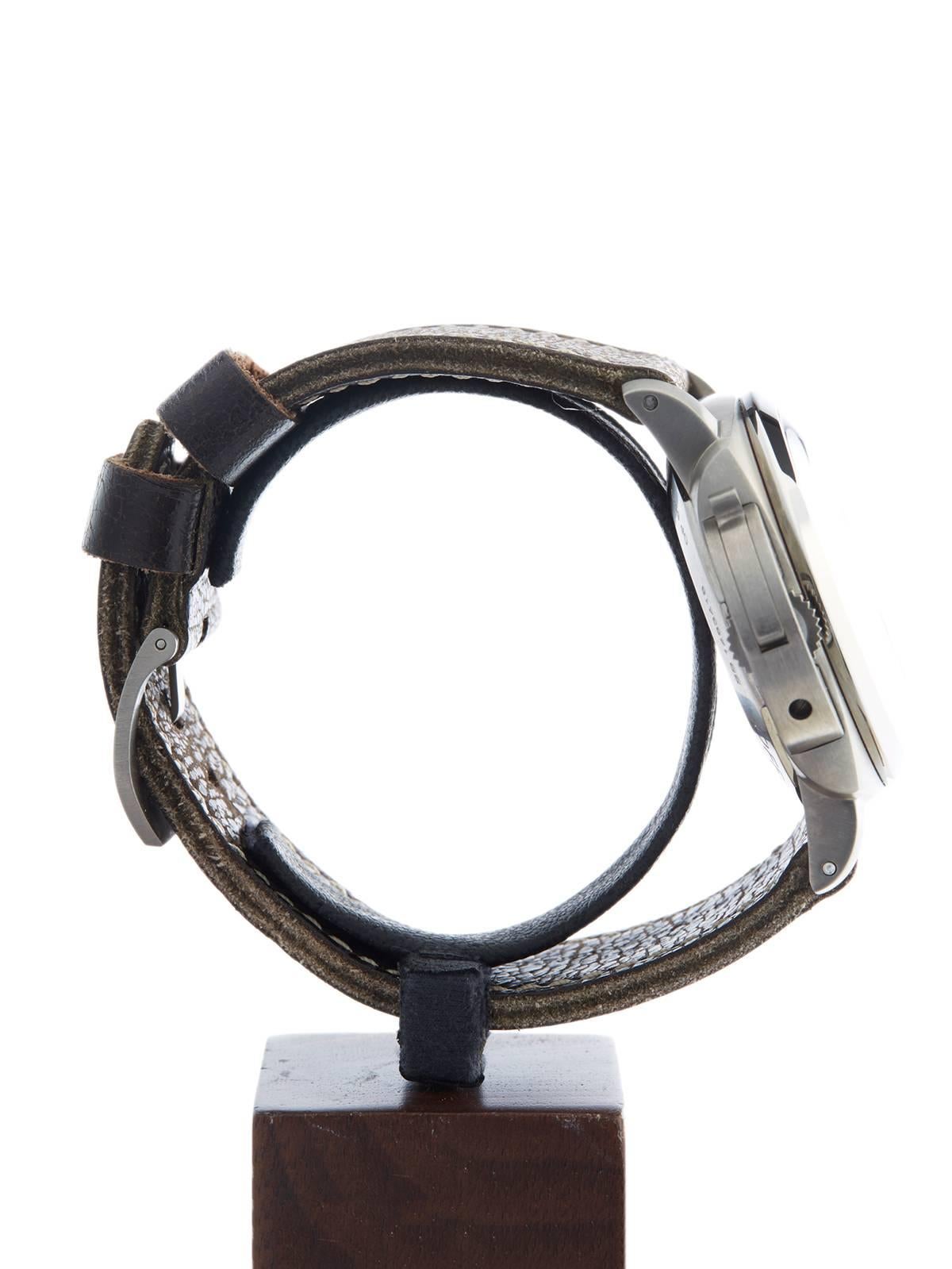 Panerai Luminor Titanium Mechanical Wristwatch Model PAM368 3