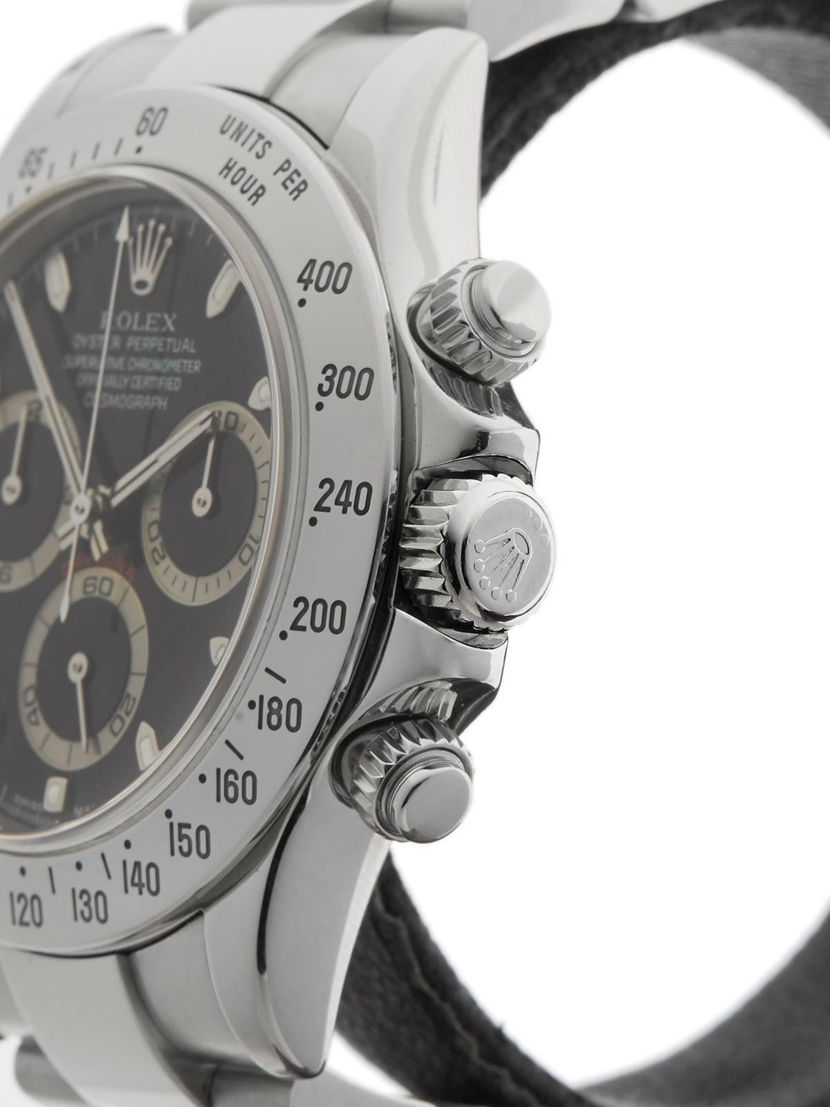 Men's Rolex Stainless Steel Daytona Automatic Wristwatch Model 116520