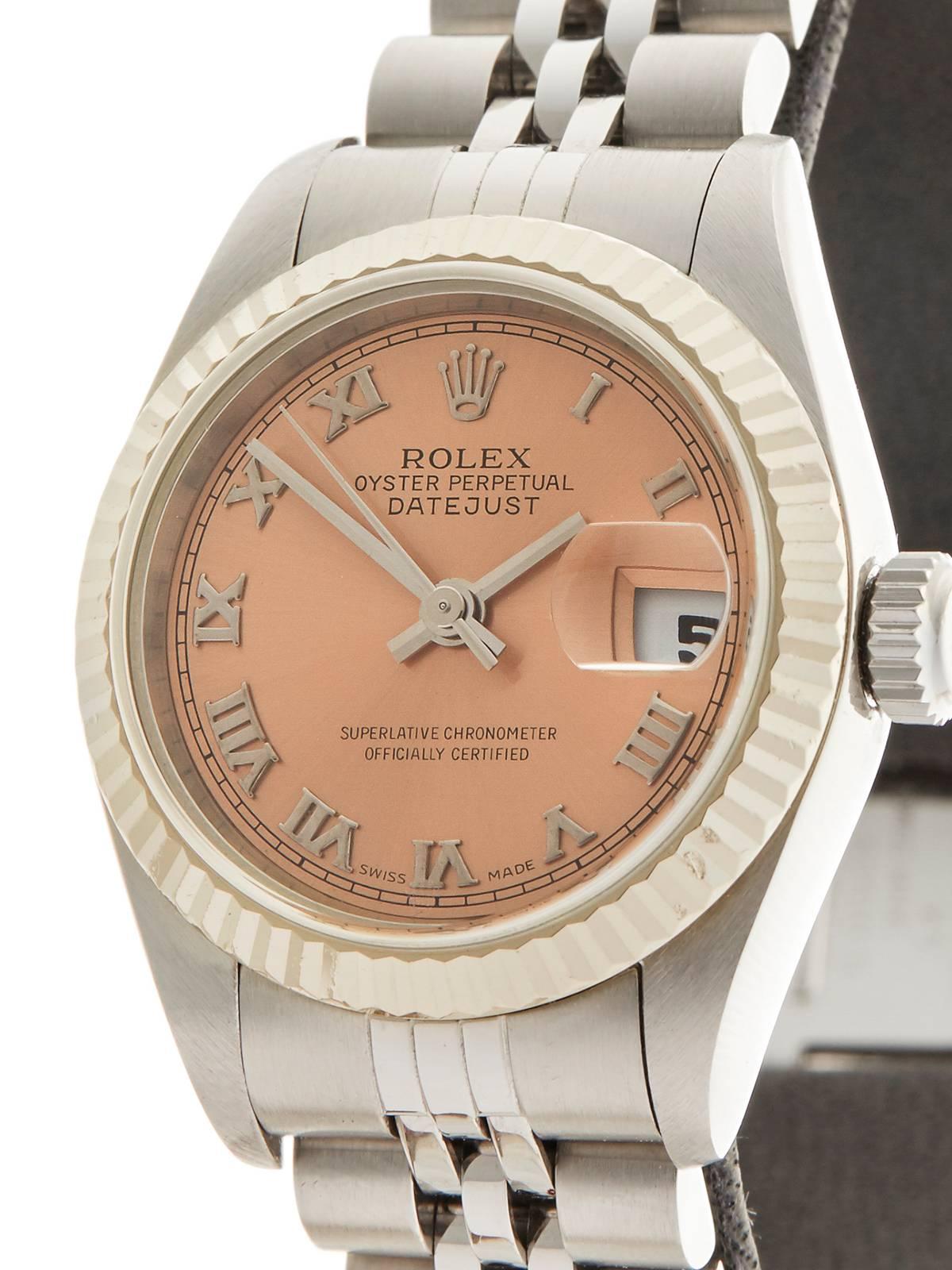 Rolex Ladies Stainless Steel White Gold Datejust Automatic Wristwatch Ref 79174  In New Condition In Bishop's Stortford, Hertfordshire
