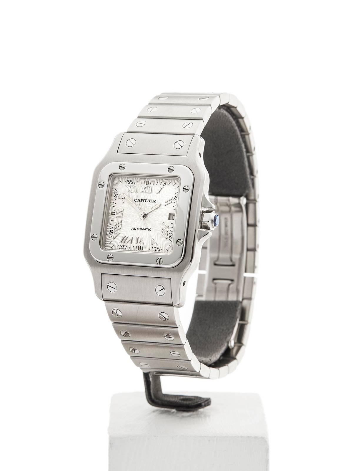 Women's or Men's Cartier Ladies Stainless Steel Santos Galbee Automatic Wristwatch 2319 