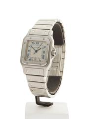 Cartier Stainless Steel Santos Galbee Quartz Wristwatch Ref 1564