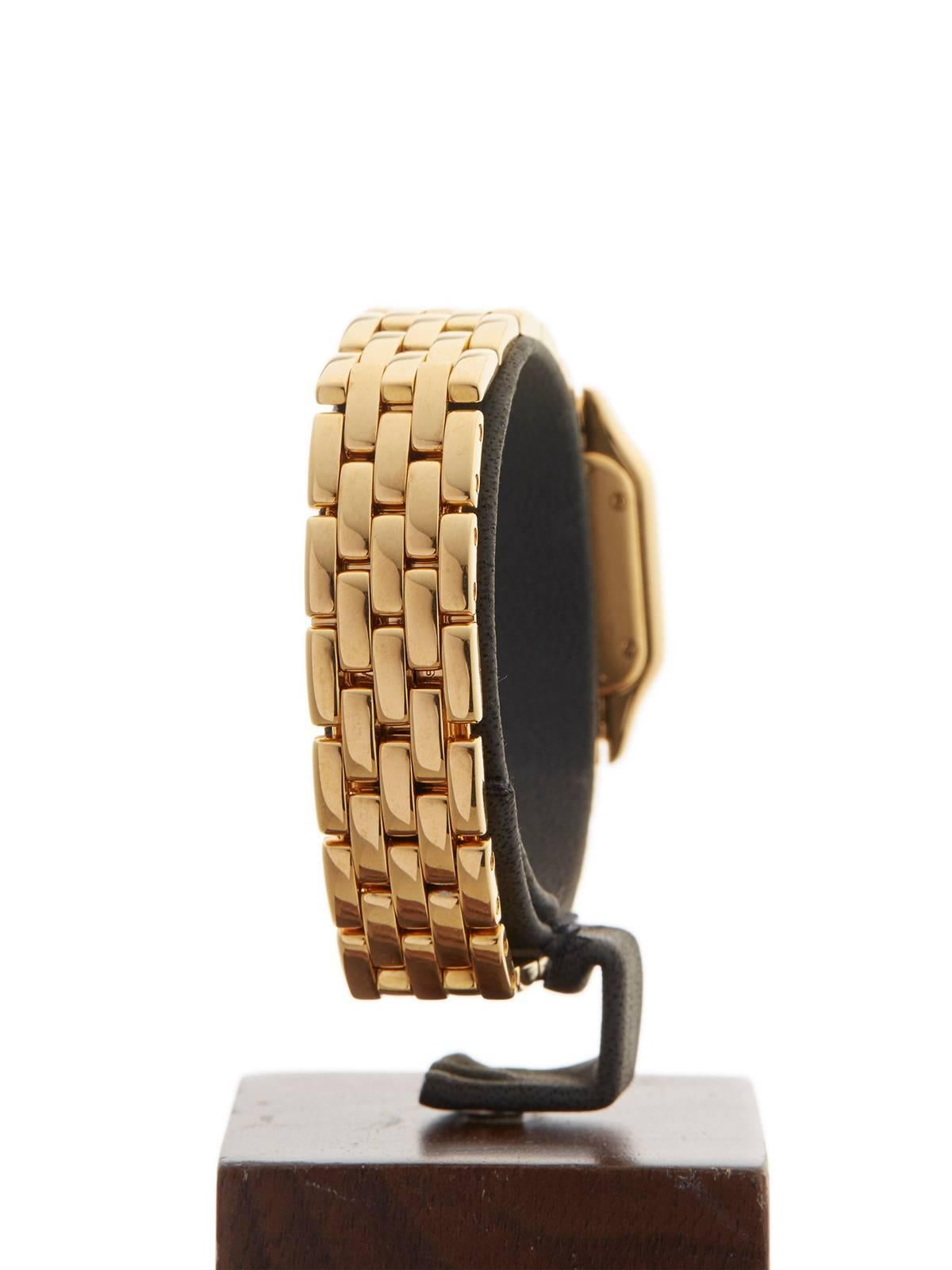 Cartier Ladies Yellow Gold Panthere Quartz Wristwatch 3