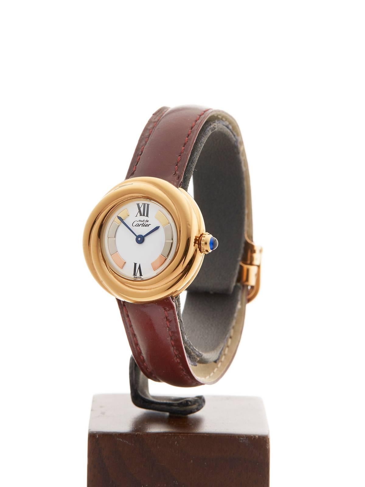 Women's Cartier Ladies Vermeil Gold Must de Cartier Quartz Wristwatch