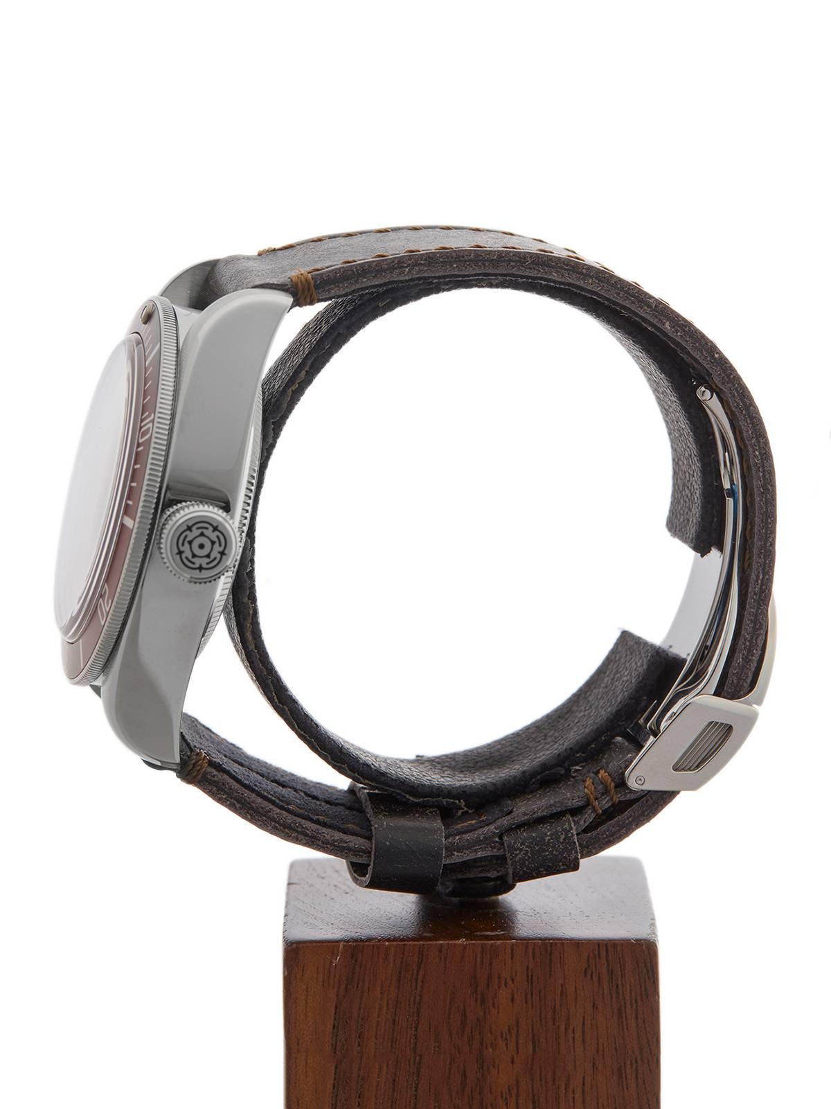 Tudor Stainless Steel Heritage Black Bay Automatic Wristwatch Model W3652 2