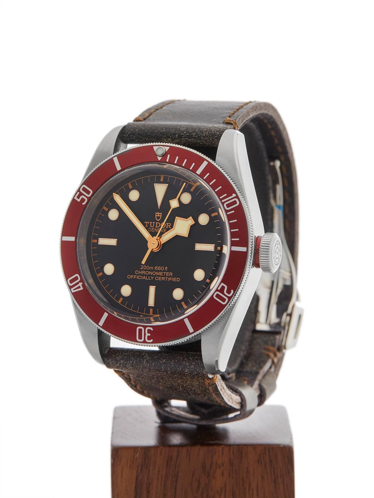 Men's Tudor Stainless Steel Heritage Black Bay Automatic Wristwatch Model W3652
