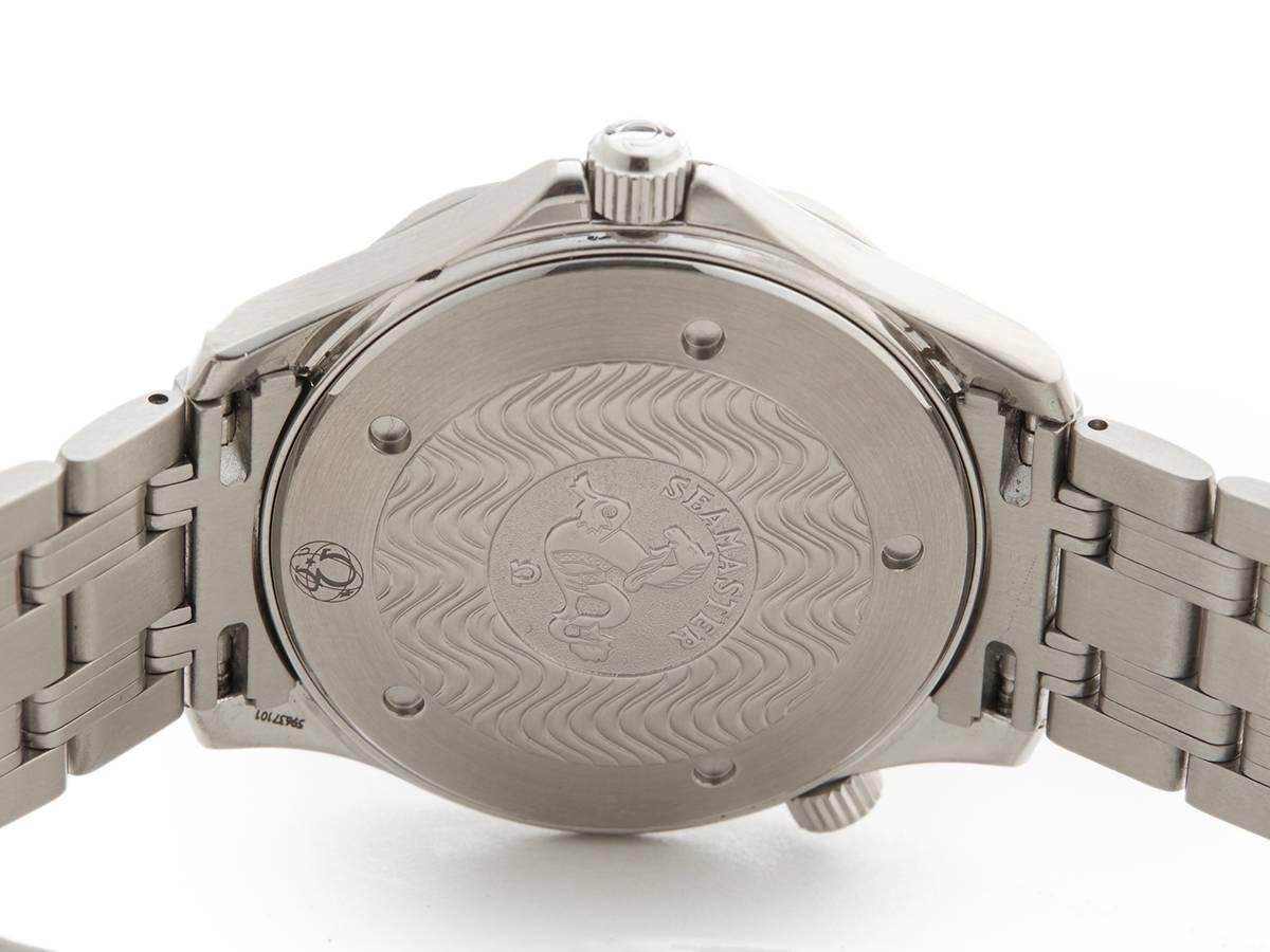 Omega Stainless Steel Seamaster Quartz Wristwatch 4