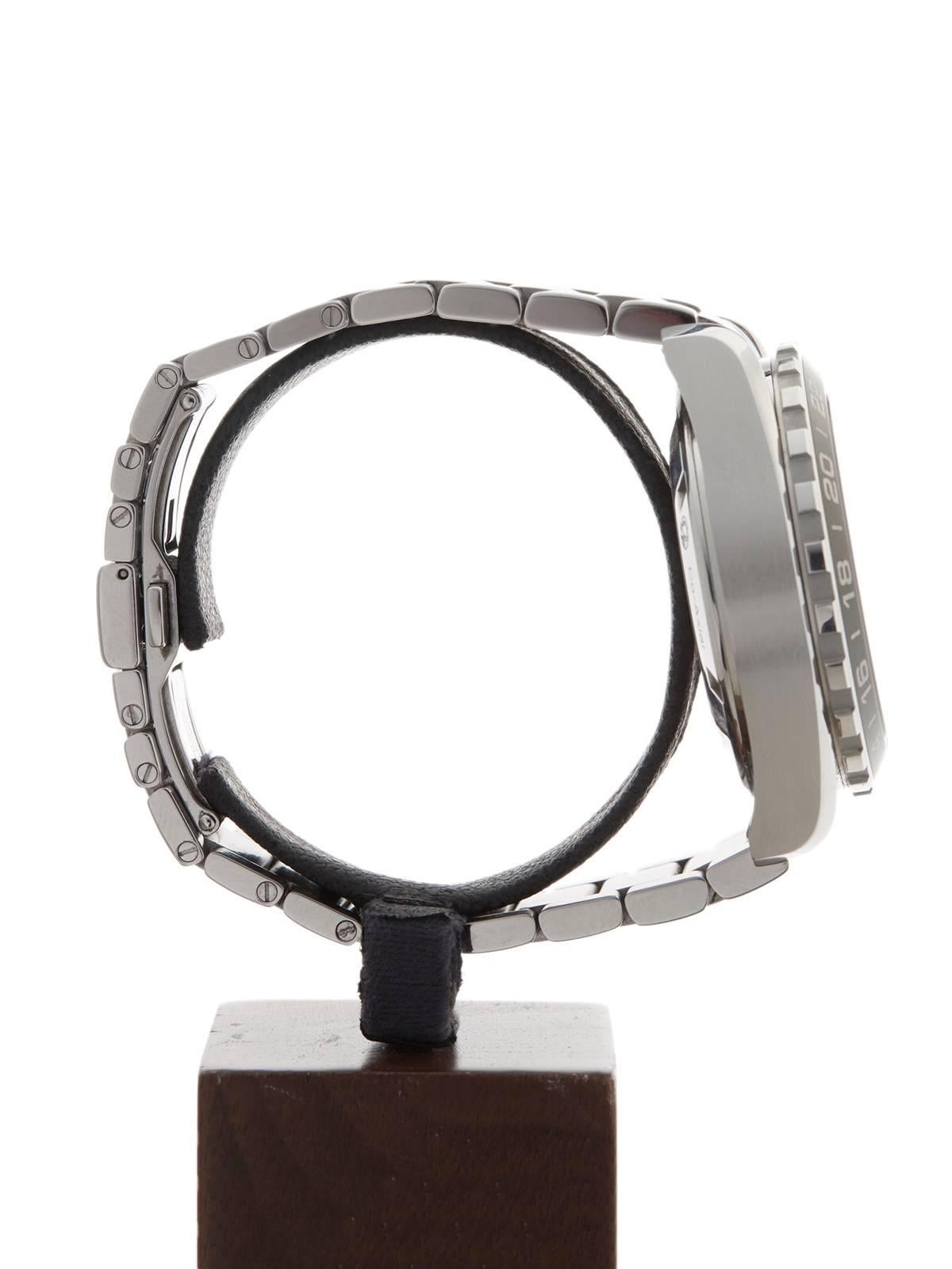Omega Stainless Steel Seamaster Aqua Terra GMT Chronograph Automatic Wristwatch 1