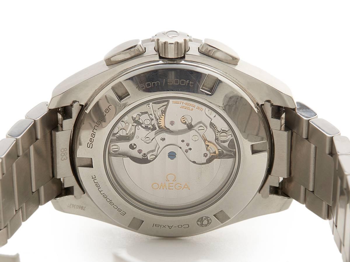 Omega Stainless Steel Seamaster Aqua Terra GMT Chronograph Automatic Wristwatch 4