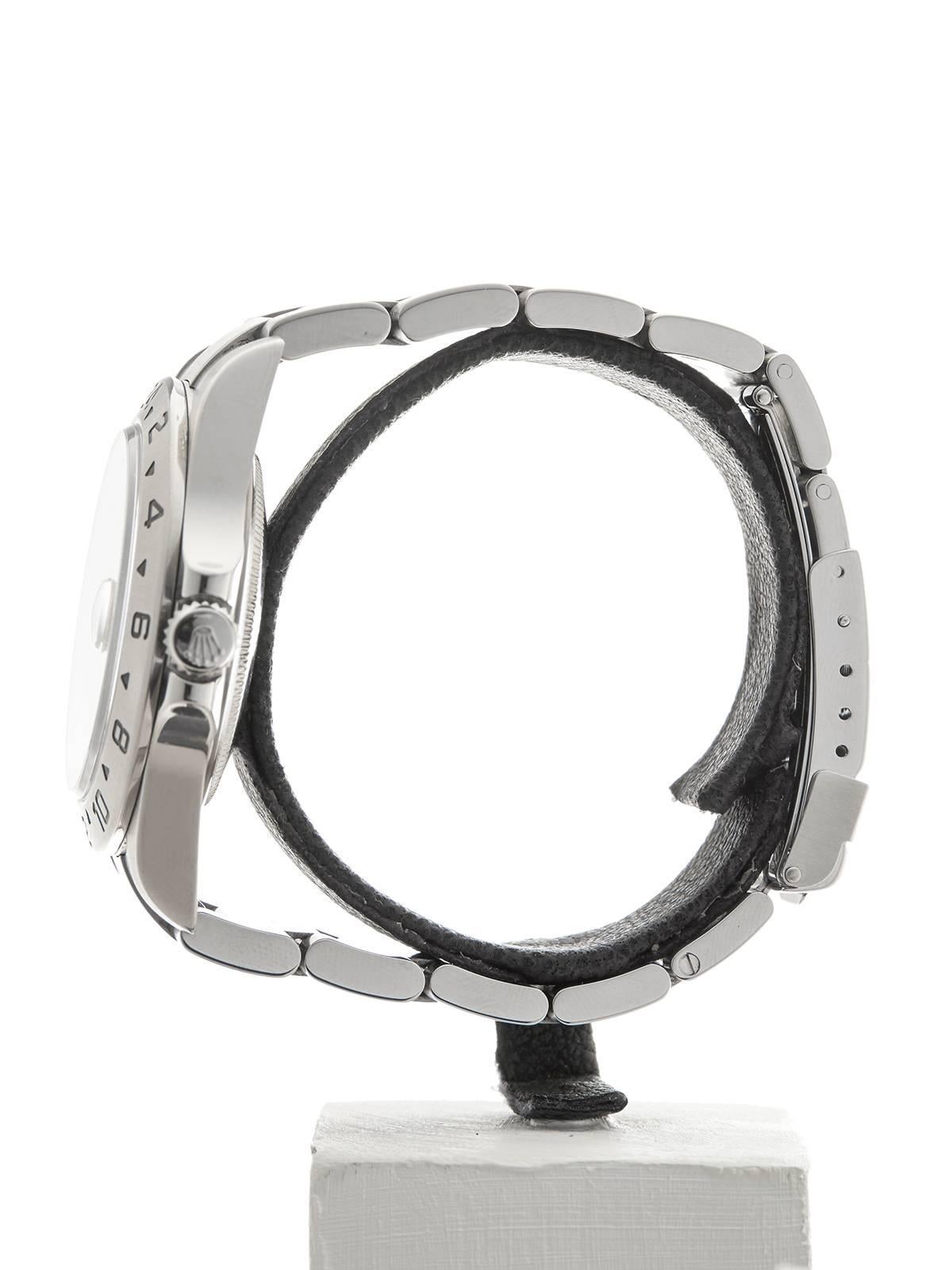 Rolex Stainless Steel Explorer II Polar Automatic Wristwatch 16570 1