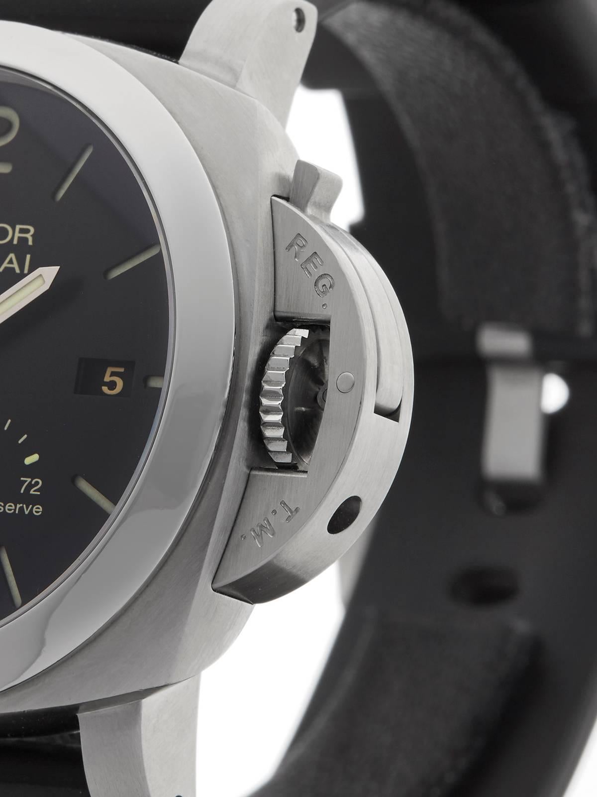 Men's Panerai Luminor GMT Stainless Steel Gents, 2014