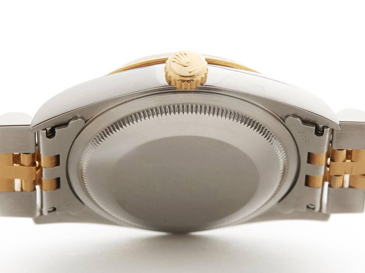 Rolex Datejust Stainless Steel/18 Karat Yellow Gold Unisex 16233, 1997 5