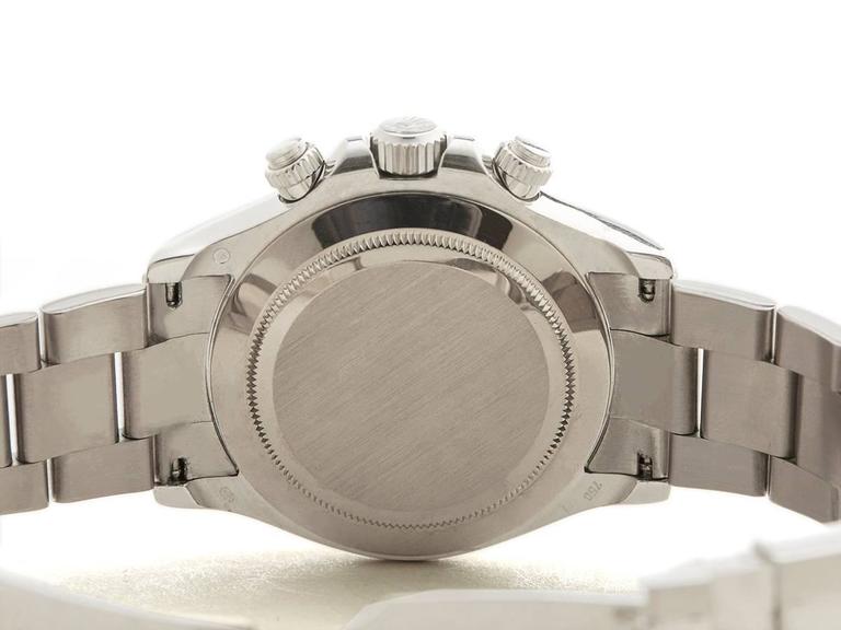 Rolex Daytona 18 Karat White Gold Unisex 116529 at 1stDibs | rolex