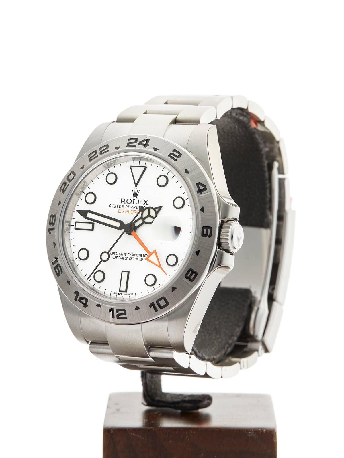 Men's Rolex Explorer II Orange Hand Xl Gents 216570 Watch