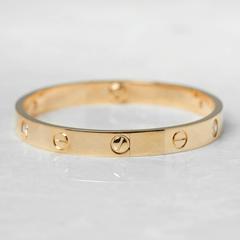 Cartier Four-Diamond Yellow Gold Love Bangle