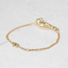 Bracelet Panthère en or jaune grenat tsavorite de Cartier
