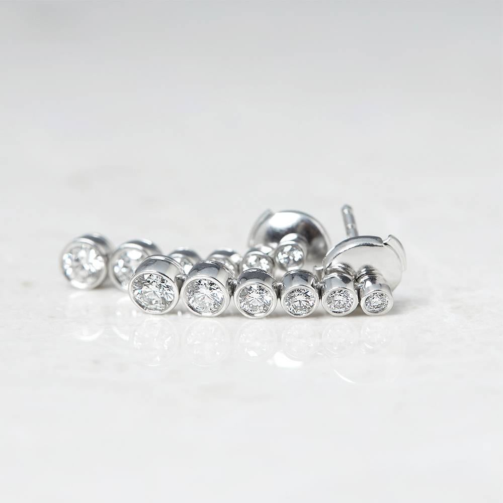 Code: COM949
Brand: Tiffany & Co.
Description:  Platinum 1.45ct Diamond Jazz Earrings
Accompanied With: Box Only
Gender: Ladies
Earring Length: 2.3cm
Earring Width: 4mm
Earring Back: Lock
Condition: 9
Material: Platinum
Total Weight: 6.26g