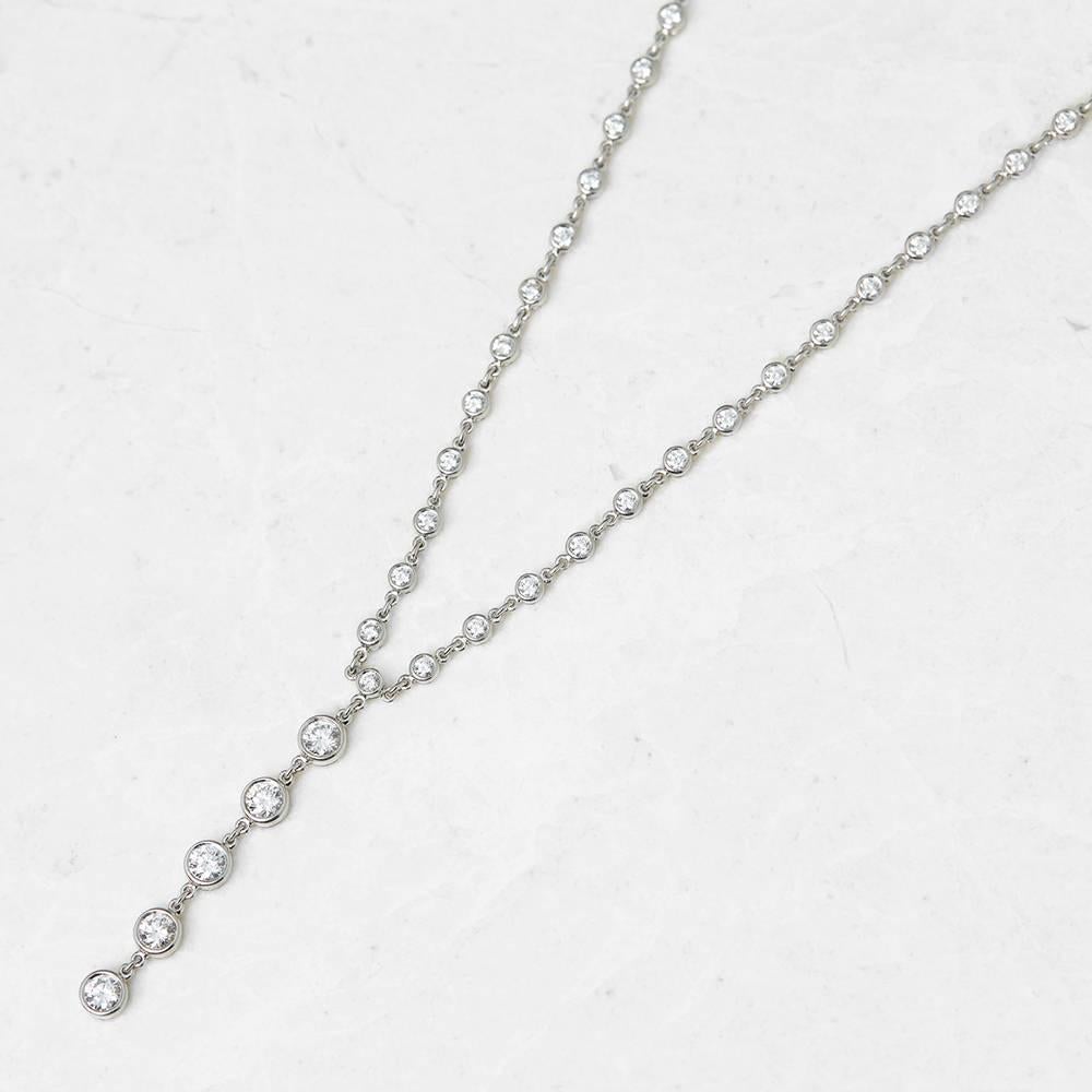 Code: COM980
Brand: Tiffany & Co.
Description: Platinum 2.00ct Diamond Jazz T-Drop Necklace
Accompanied With: Presentation Box
Gender: Ladies
Necklace Length: 
Necklace Width: 
Pendant Length: 3.9cm x 4mm
Pendant Width: 
Clasp Type: