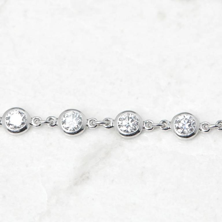 Tiffany And Co Platinum 2 30 Carat Diamonds By The Yard Bracelet Platinum 2 30 Carat Diamonds By The Yard Bracelet For