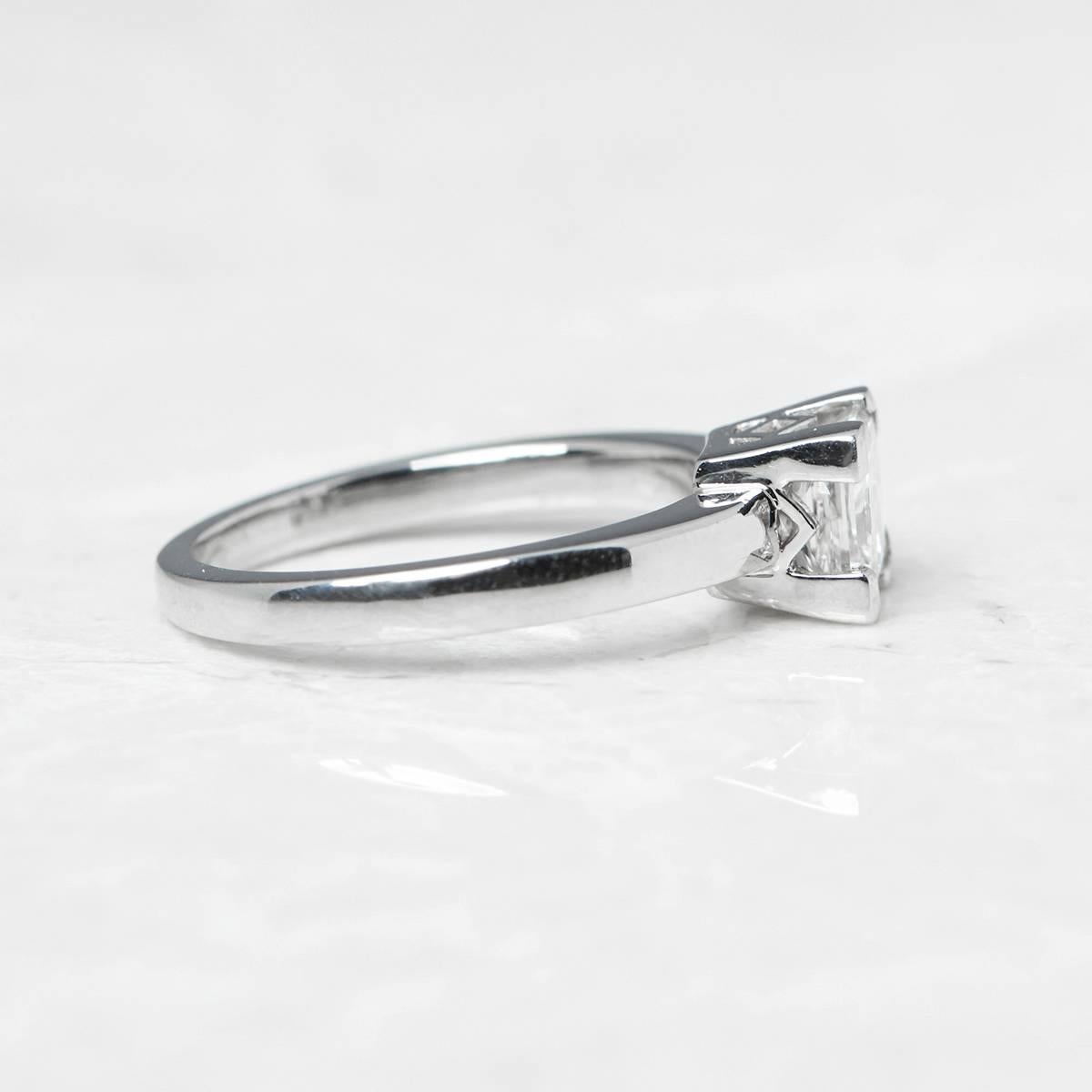 Women's or Men's GIA Certified Diamond Platinum Engagement Ring