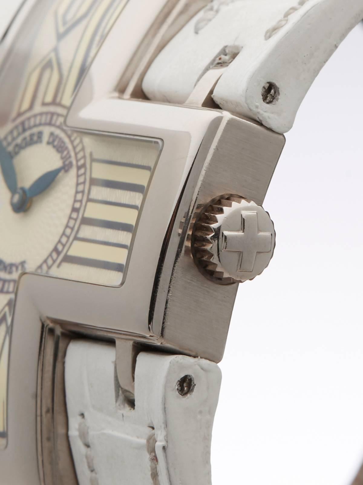 Women's or Men's Roger Dubuis Follow Me 18 Karat White Gold Ladies Follow Me, 2000s