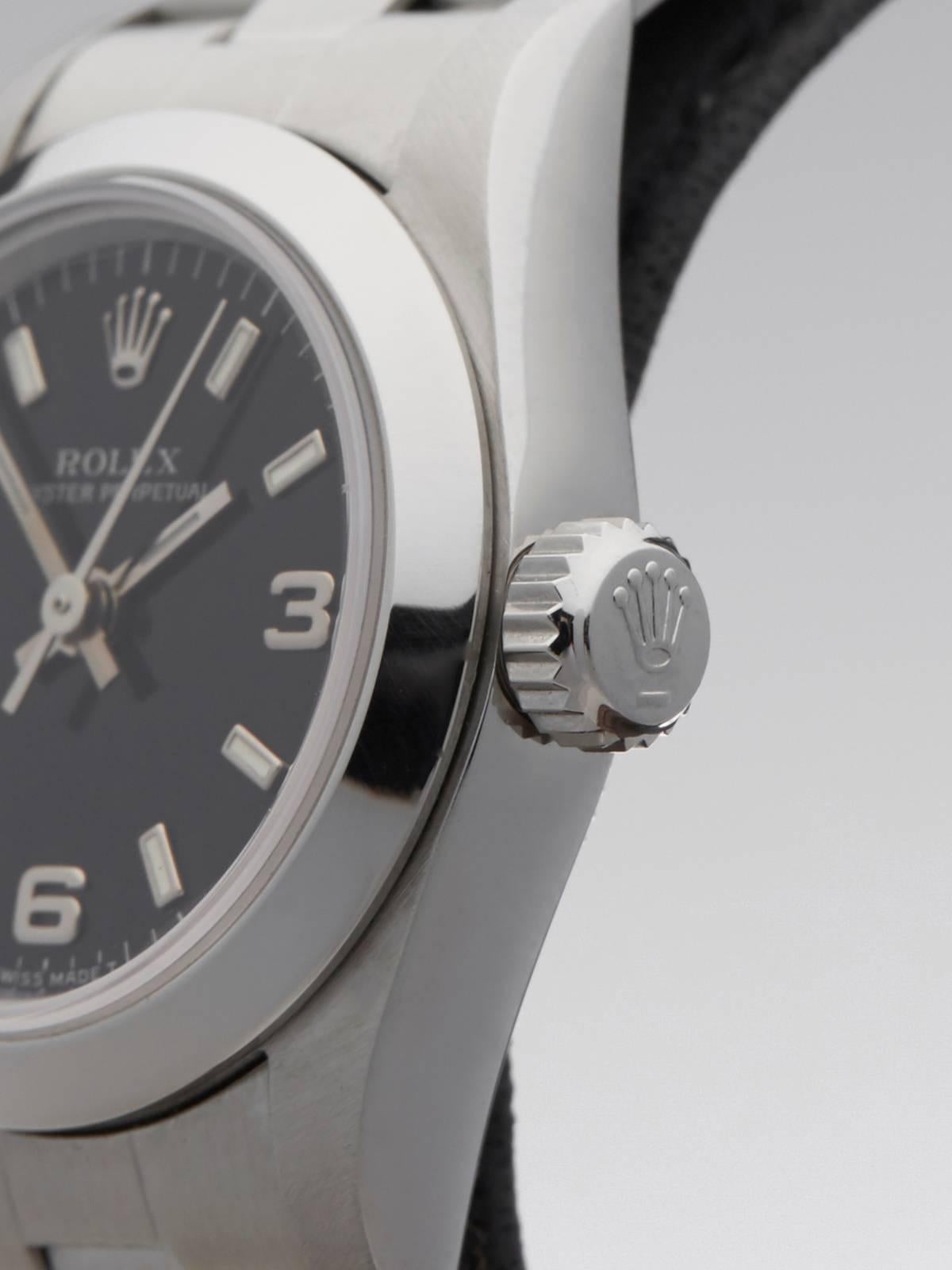 Women's Rolex Oyster Perpetual Stainless Steel Ladies 67180, 1997