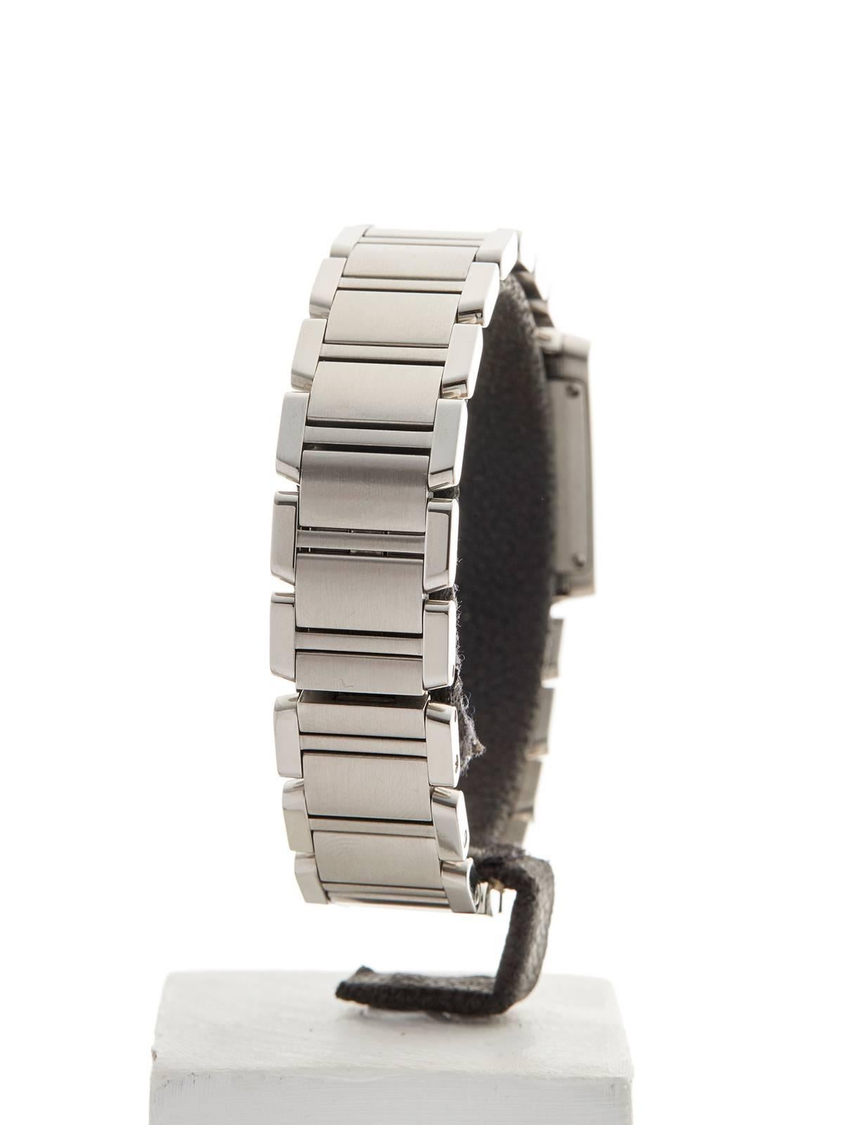 Cartier Tank Francaise Stainless Steel Ladies 2384 or W51008Q3, 2000s 3