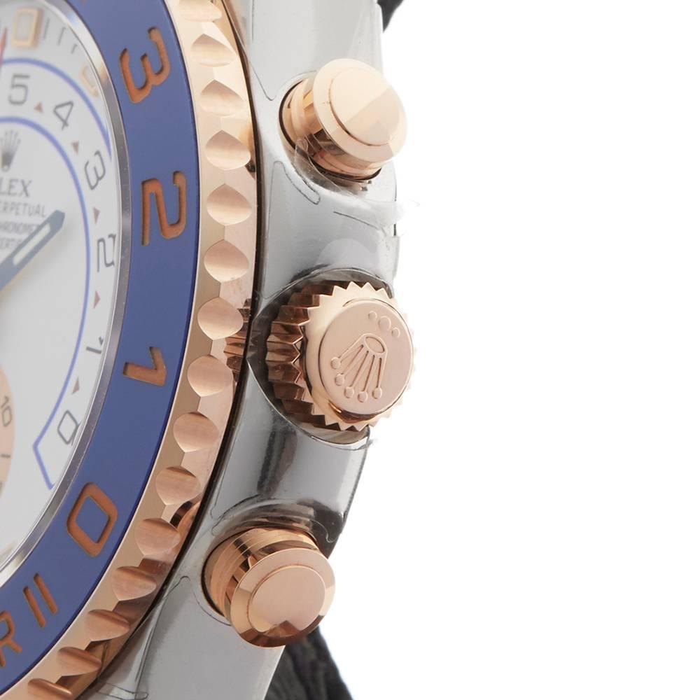 Men's Rolex Yacht-Master II Stainless Steel and 18 Karat Rose Gold Gents 116681, 2016